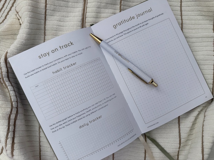 Habit tracker to track small goals you want to achieve.